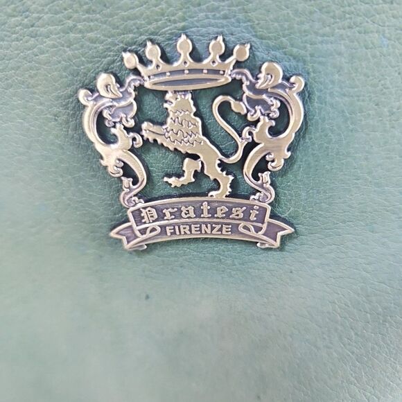 Pratesi Firenze Italian Leather Grass Green shoulder Cross Body‎ Small bag, EUC - Picture 7 of 11